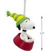 Hallmark Peanuts Mini Christmas Ornaments, Shatterproof, Set of 6(Snoopy)