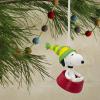 Hallmark Peanuts Mini Christmas Ornaments, Shatterproof, Set of 6(Snoopy)