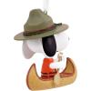Hallmark Peanuts Snoopy in Canoe Christmas Ornament