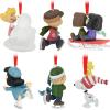 Hallmark Peanuts Tin Ball Christmas Ornaments, Set of 12(Peanuts Gang  Set of 6)