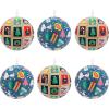 Hallmark Peanuts Tin Ball Christmas Ornaments, Set of 12(Set of 12)