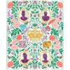 Hallmark Bridgerton Throw Blanket, 50″ x 60″ (Purple Silhouettes on Green Floral) Gift for Moms, Daughters, Sisters, Teens, Christmas, Mother’s Day, Valentine’s Day