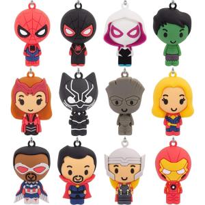 Hallmark Marvel Countdown Calendar Miniature Christmas Tree Set With 12 Mini Ornaments, Plastic(Marvel Countdown Calendar)