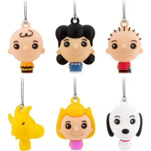 Hallmark Peanuts Mini Christmas Ornaments, Shatterproof, Set of 6(Mini Set of 6)