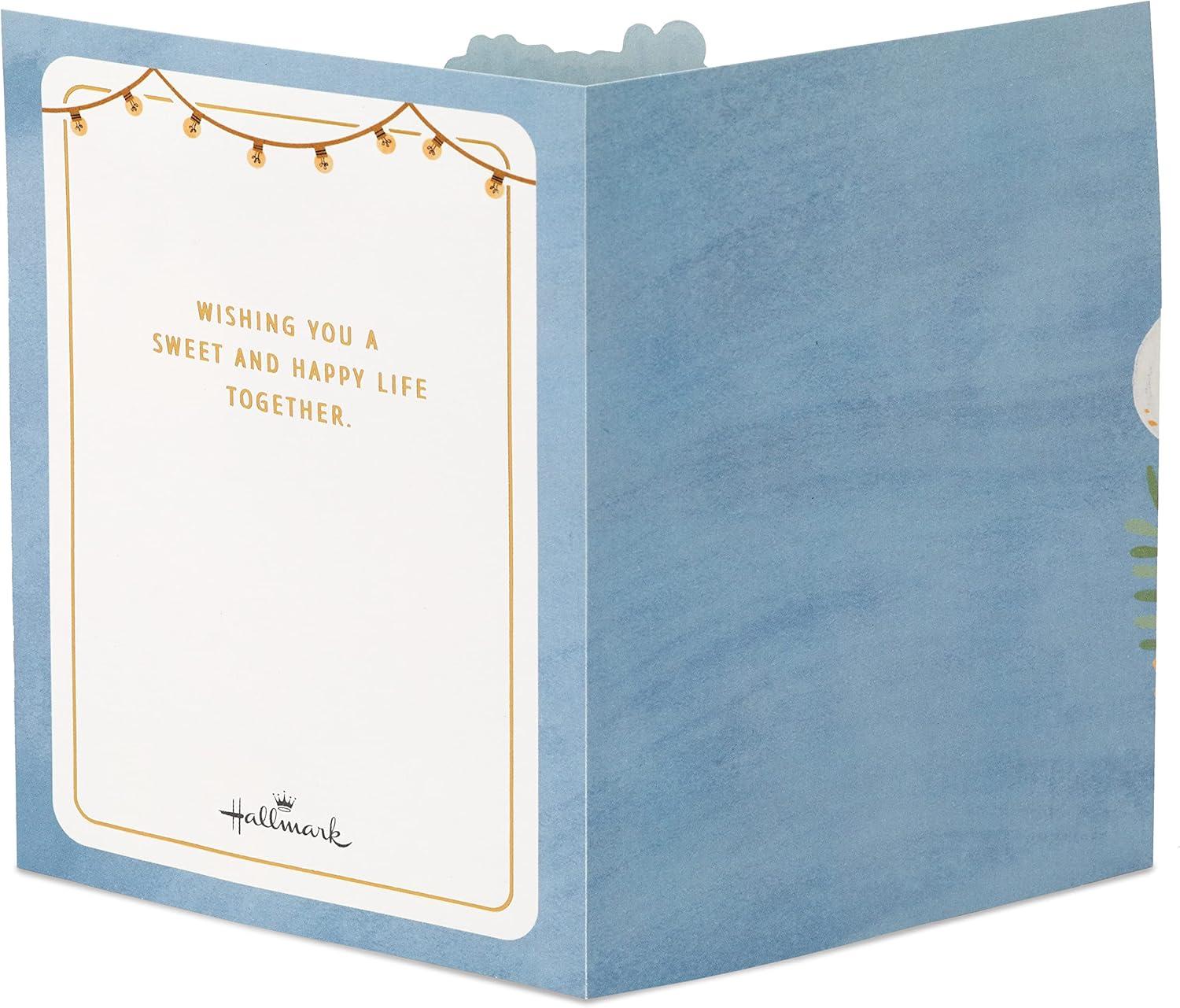 image:imageHallmark Paper Wonder Displayable Pop Up Wedding Card Just MarriedBlue