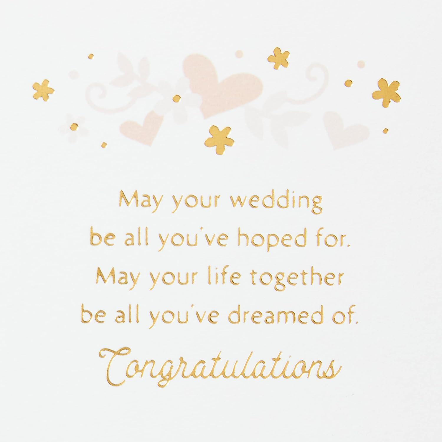 image:imageHallmark Paper Wonder Displayable Pop Up Wedding Card Just MarriedGold