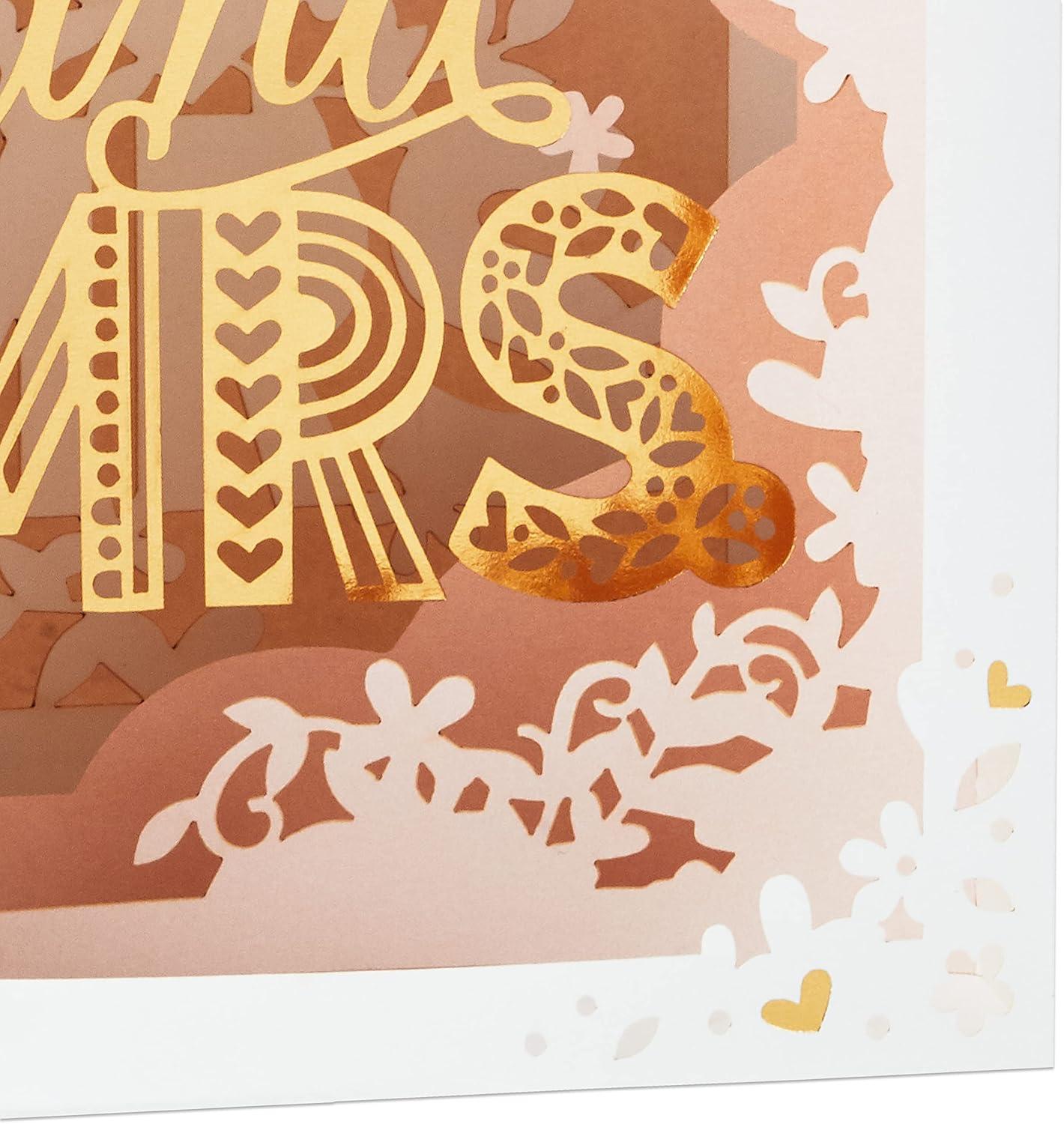 image:imageHallmark Paper Wonder Displayable Pop Up Wedding Card Just MarriedGold