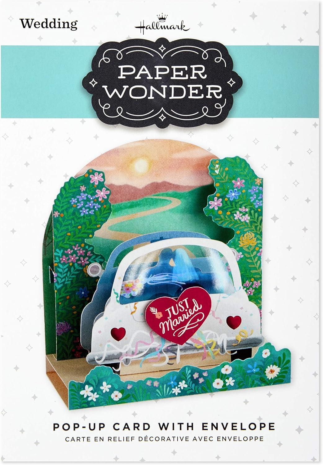 image:imageHallmark Paper Wonder Displayable Pop Up Wedding Card Just MarriedMulticolor