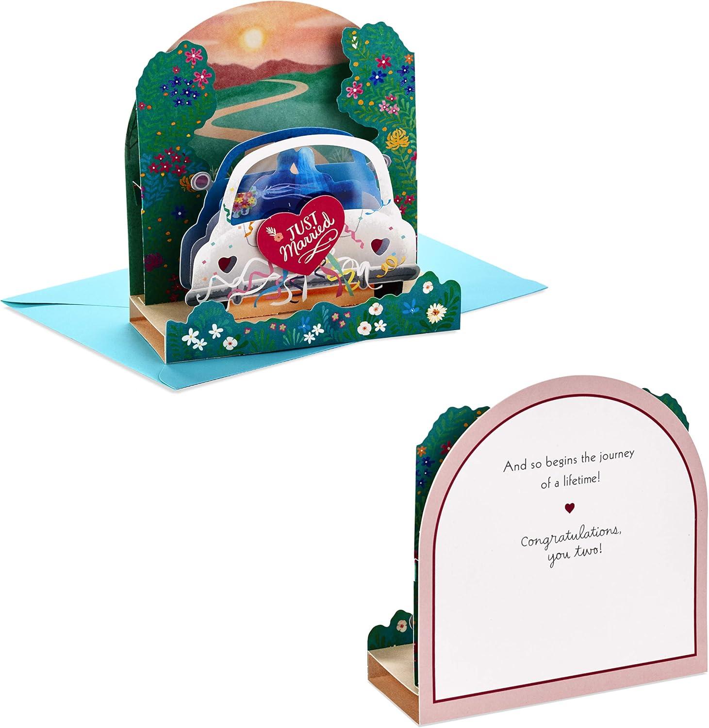 image:imageHallmark Paper Wonder Displayable Pop Up Wedding Card Just MarriedMulticolor