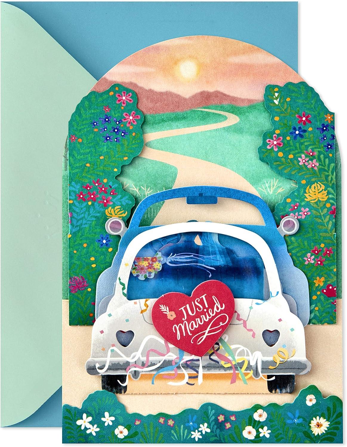 image:imageHallmark Paper Wonder Displayable Pop Up Wedding Card Just MarriedMulticolor