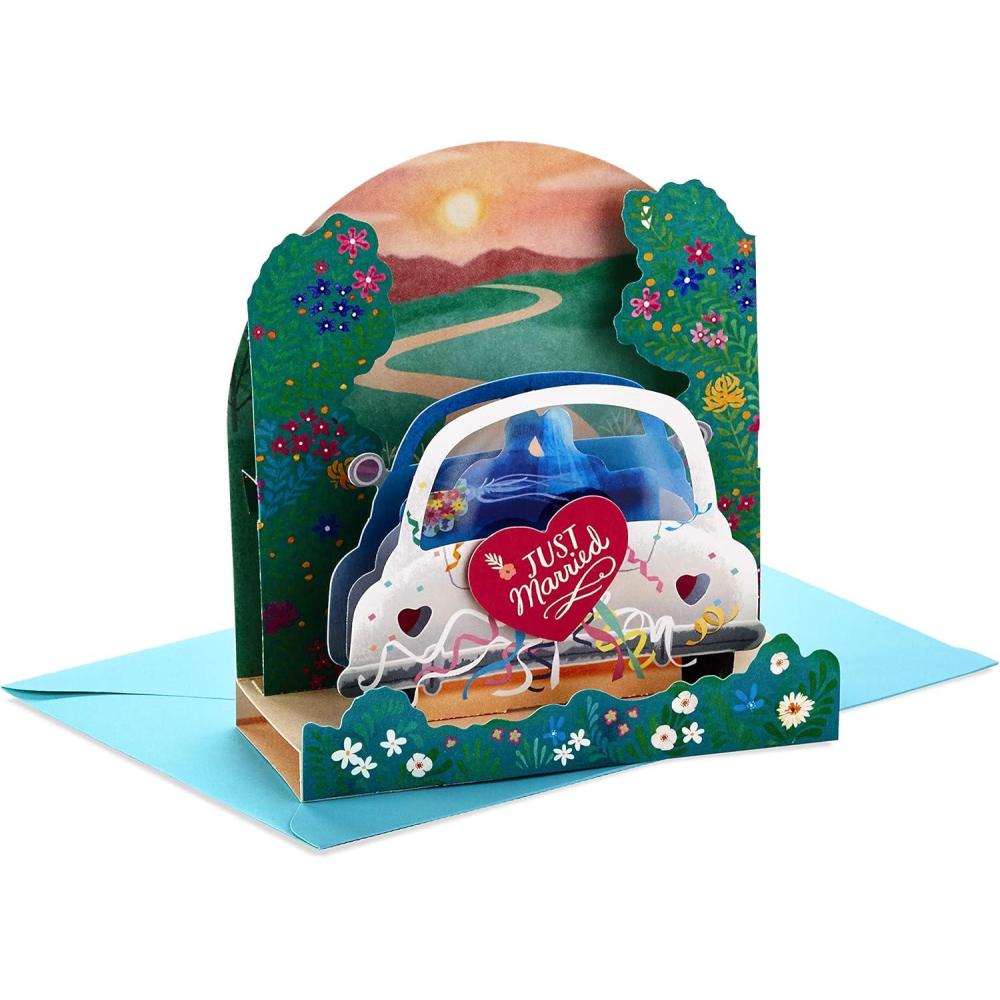image:imageHallmark Paper Wonder Displayable Pop Up Wedding Card Just MarriedMulticolor