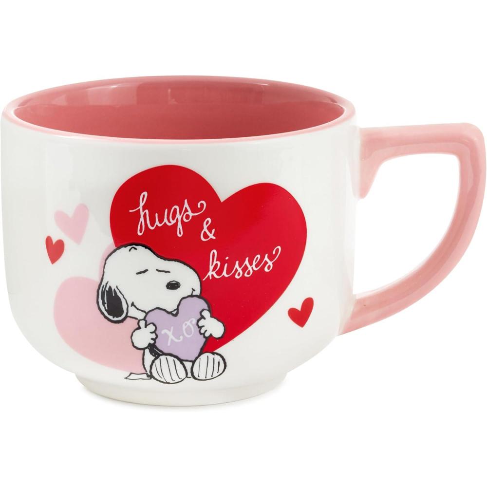 image:imageHallmark Peanuts Snoopy Valentines Day Soup Mug Hugs amp Kisses Gift for Kids Spouse Girlfriend WifeSnoopy Valentines Day