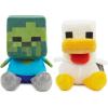 Hallmark Better Together Minecraft Magnetic Plush Toy, Set of 2 (Baby Zombie and Chicken), 5.25″, Gift for Friends, Kids, Gamers