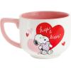 Hallmark Peanuts Snoopy Valentine’s Day Soup Mug (Hugs & Kisses) Gift for Kids, Spouse, Girlfriend, Wife(Snoopy Valentine’s Day)