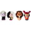 Hallmark itty bittys Disney Plush Toys, Set of 4 (Villains: Cruella de Vil, Scar, Ursula and Captain Hook) Gift for Kids, Collectors, Fans