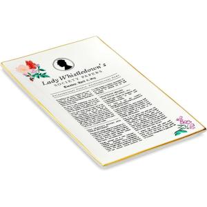 Hallmark Bridgerton Trinket Dish (Lady Whistledown’s Society Papers) Gift for Fans, Moms, Daughters, Christmas, Mother’s Day, Galentine’s Day