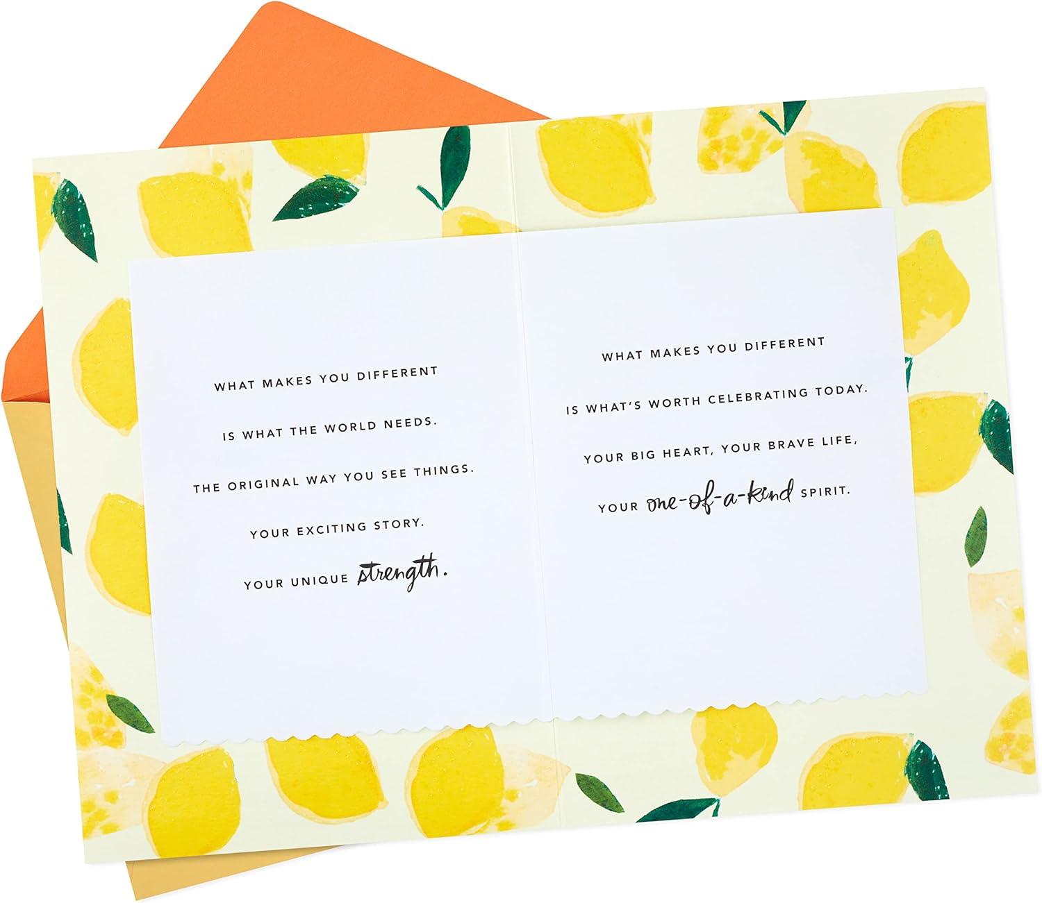 image:imageHallmark Signature Birthday Card Disney TinkerbellLemons What Makes You Different