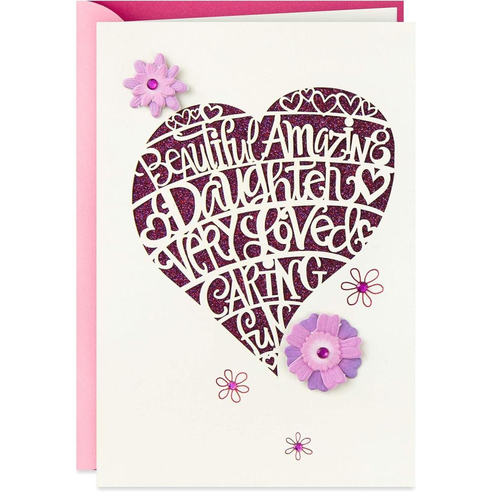 image:imageHallmark Birthday Card for Daughter Heart Cutout