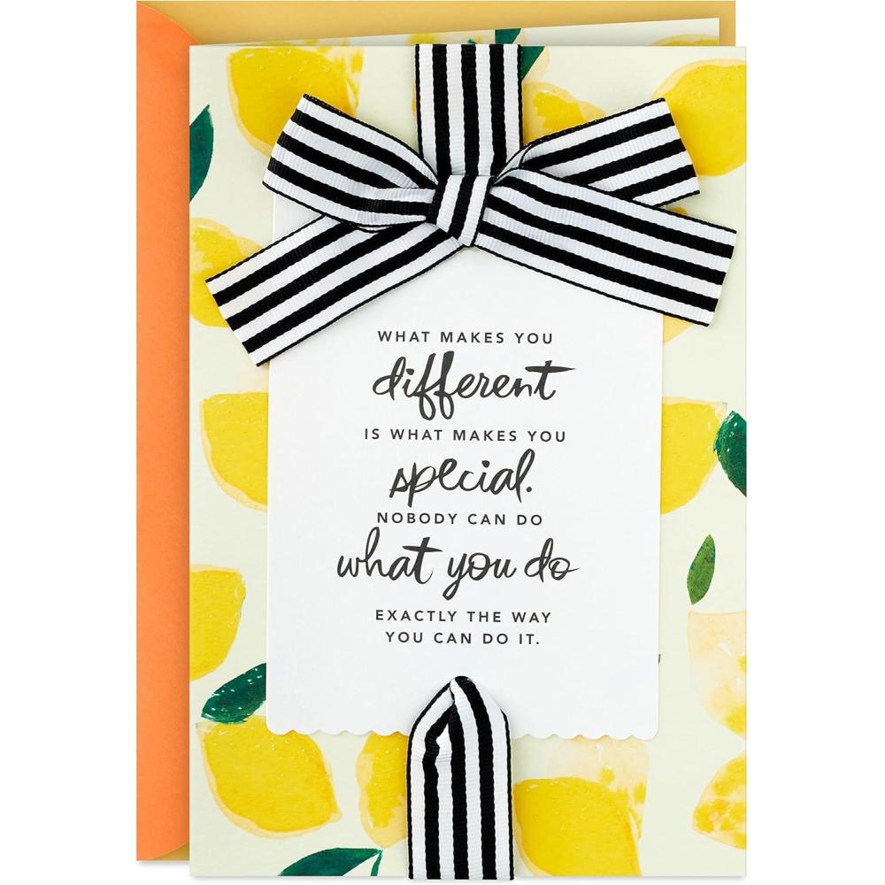 image:imageHallmark Signature Birthday Card Disney TinkerbellLemons What Makes You Different