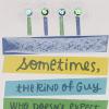Hallmark Birthday Card for Him (Extra Attention), Color Band Cake (0499RZB1194)