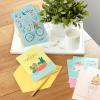 Hallmark Birthday Cards Assortment, 16 Cards with Envelopes (Cake, Candles, Balloons)(Bicycle  Cactus  French Bulldog  Ice Cream)
