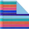 Hallmark Bulk Reversible Birthday Wrapping Paper Rolls (2 Rolls: 160 Sq. Ft. Total) Rainbow Letters, Colorful Confetti, Polka Dots on Teal, Solid Orange(Rainbow Stripes)