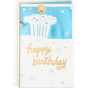 Hallmark Birthday Card (Live Life to the Fullest), Snowy Cupcakes (0499RZB1160)(Snowy Cupcakes)