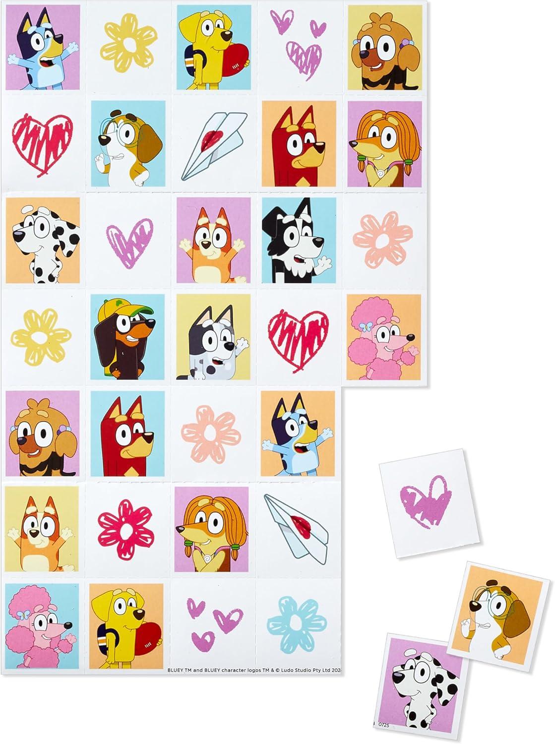 image:imageHallmark Bluey Valentines Day Cards for Kids with Pop Up Mailbox for Classroom Exchange 1 Box 32 Cards 35 Stickers 1 Teacher CardBluey Valentines Day