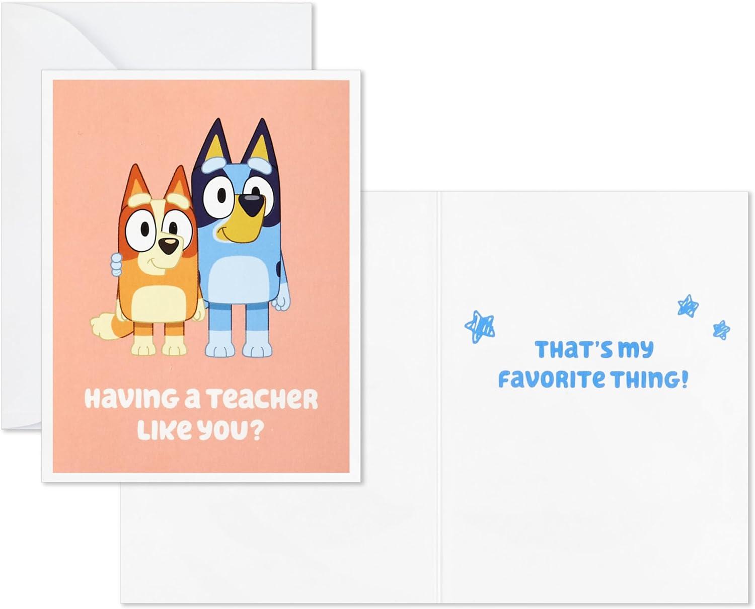 image:imageHallmark Bluey Valentines Day Cards for Kids with Pop Up Mailbox for Classroom Exchange 1 Box 32 Cards 35 Stickers 1 Teacher CardBluey Valentines Day
