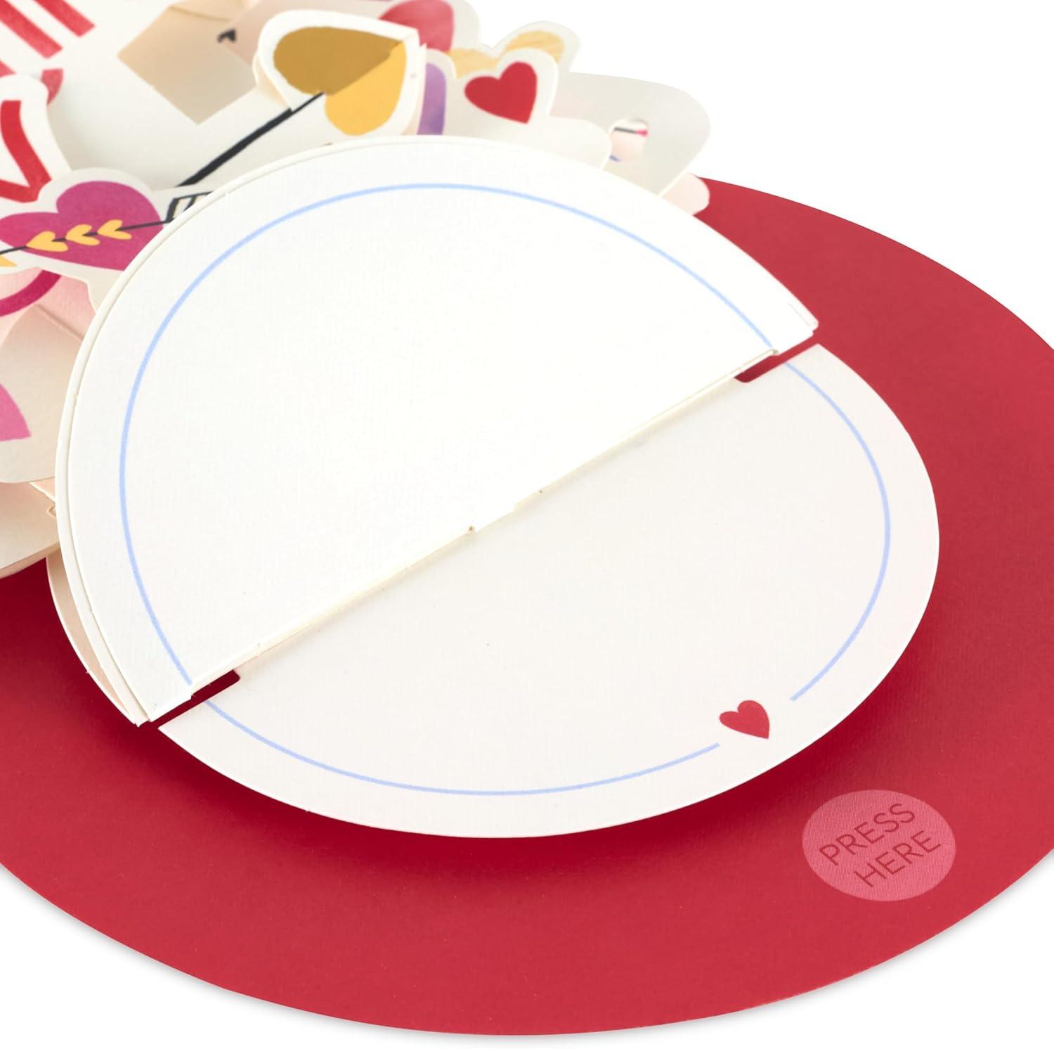 image:imageHallmark Spinning Valentines Day Pop Up Card with Music Hearts and Arrows Paper Wonder 3D Card for Husband Wife Boyfriend Girlfriend TeensHappy Valentines Day