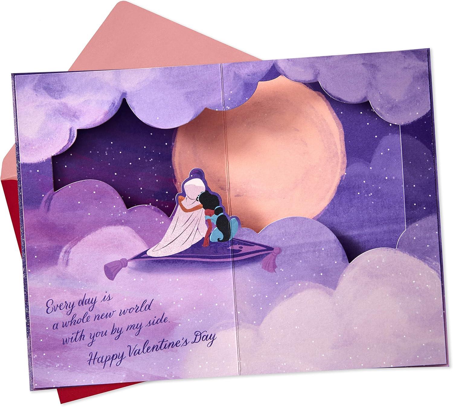 image:imageHallmark Valentines Day Card or Anniversary Card for Husband Wife Boyfriend Girlfriend Pixar Up Life with You Is An AdventureAladdin Whole New World