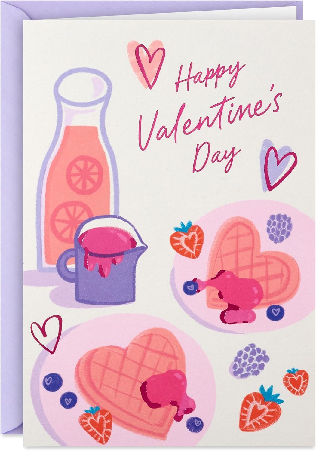 image:imageHallmark Valentines Day Cards Brunch Waffles 16 Cards with Envelopes for Friends Coworkers Galentines DayBrunch Valentines Day