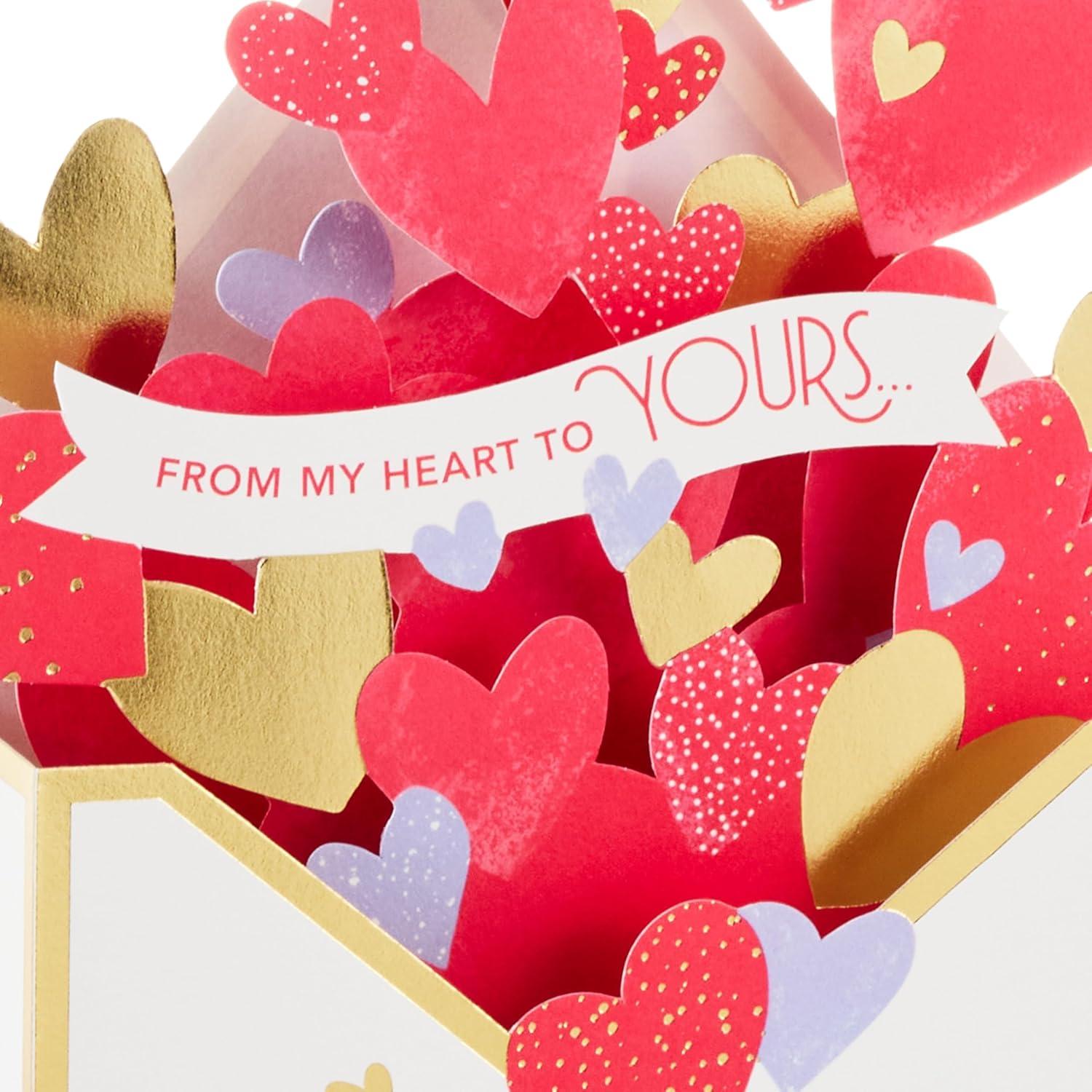 image:imageHallmark Valentines Day Pop Up Card HeartFilled Envelope From My Heart to Yours Paper Wonder 3D Card for Parents Grandparents SiblingsHeart Filled Envelope