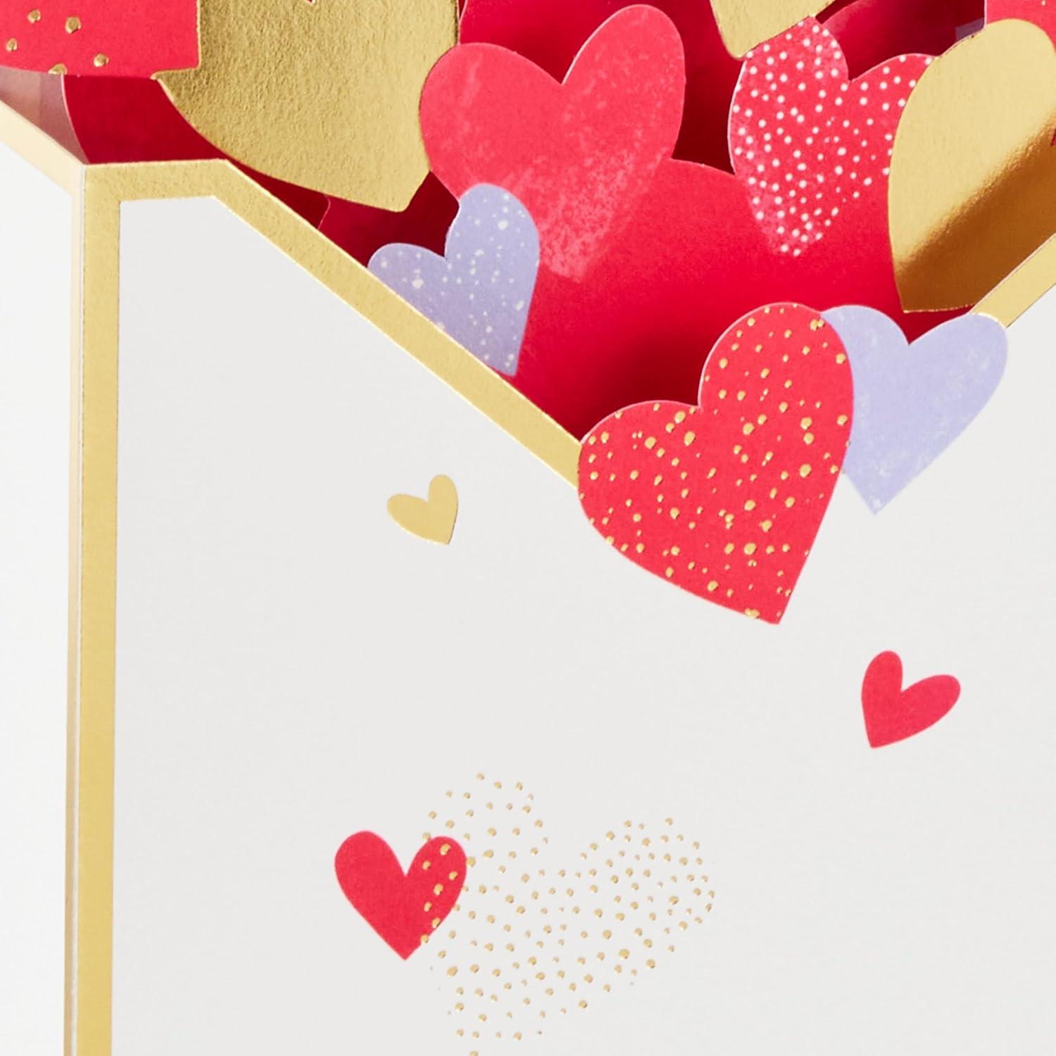 image:imageHallmark Valentines Day Pop Up Card HeartFilled Envelope From My Heart to Yours Paper Wonder 3D Card for Parents Grandparents SiblingsHeart Filled Envelope