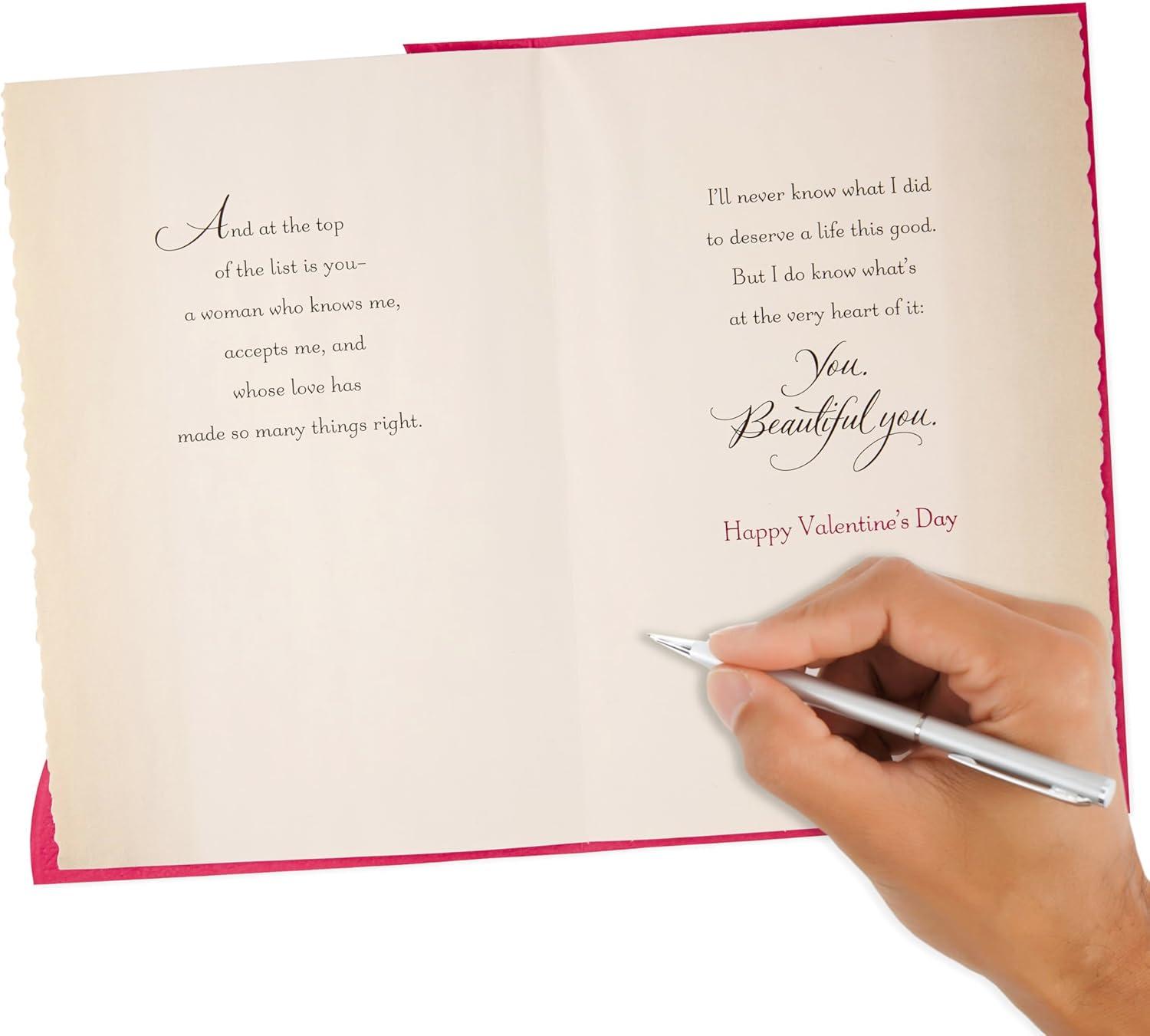 image:imageHallmark 729VFE1191 Valentines Day Card for Wife or Girlfriend Beautiful YouWife Beautiful You