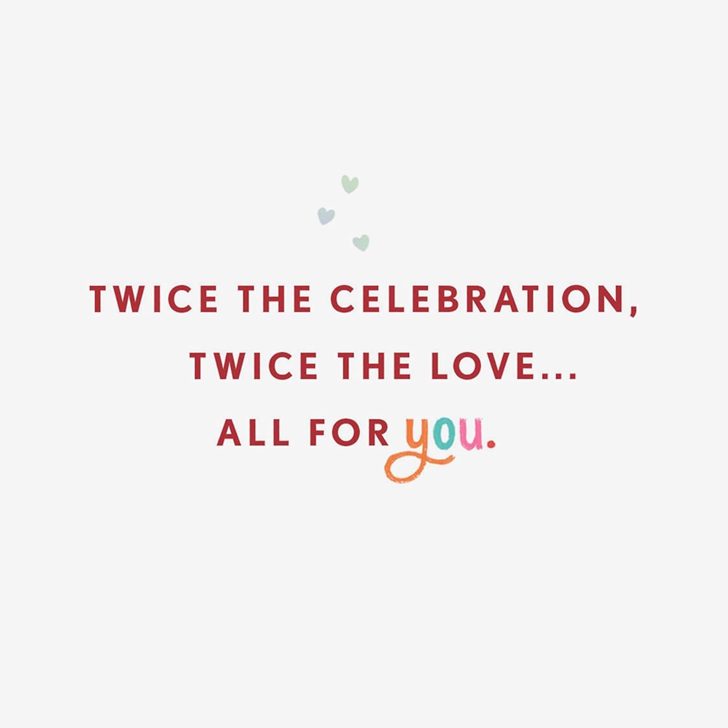 image:imageHallmark Valentines Day Birthday Card Twice the Love Heart Cake for Friends Family February 14thValentines Day Birthday