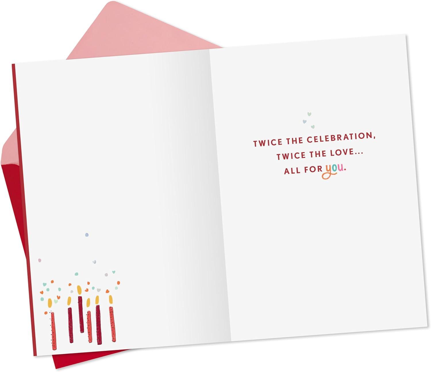 image:imageHallmark Valentines Day Birthday Card Twice the Love Heart Cake for Friends Family February 14thValentines Day Birthday