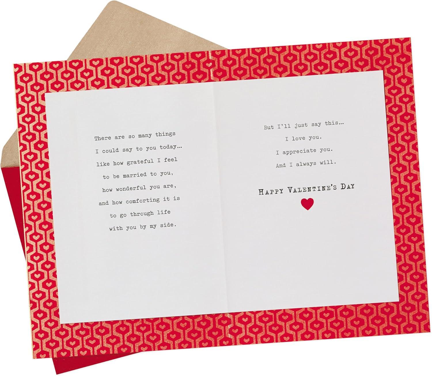 image:imageHallmark Valentines Day Card for Husband Three Gold Hearts 0699VFE7622Husband Three Gold Hearts