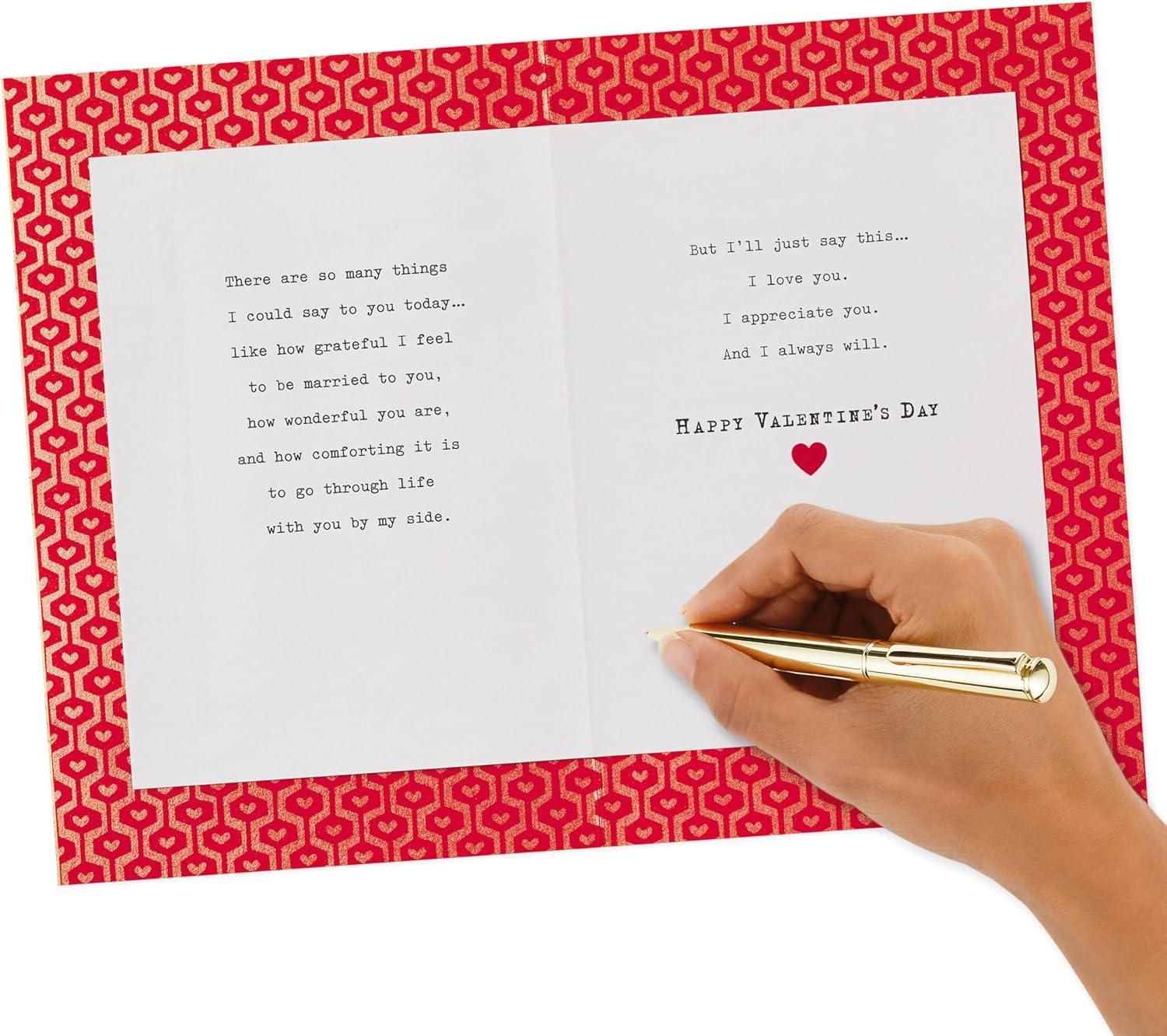 image:imageHallmark Valentines Day Card for Husband Three Gold Hearts 0699VFE7622Husband Three Gold Hearts