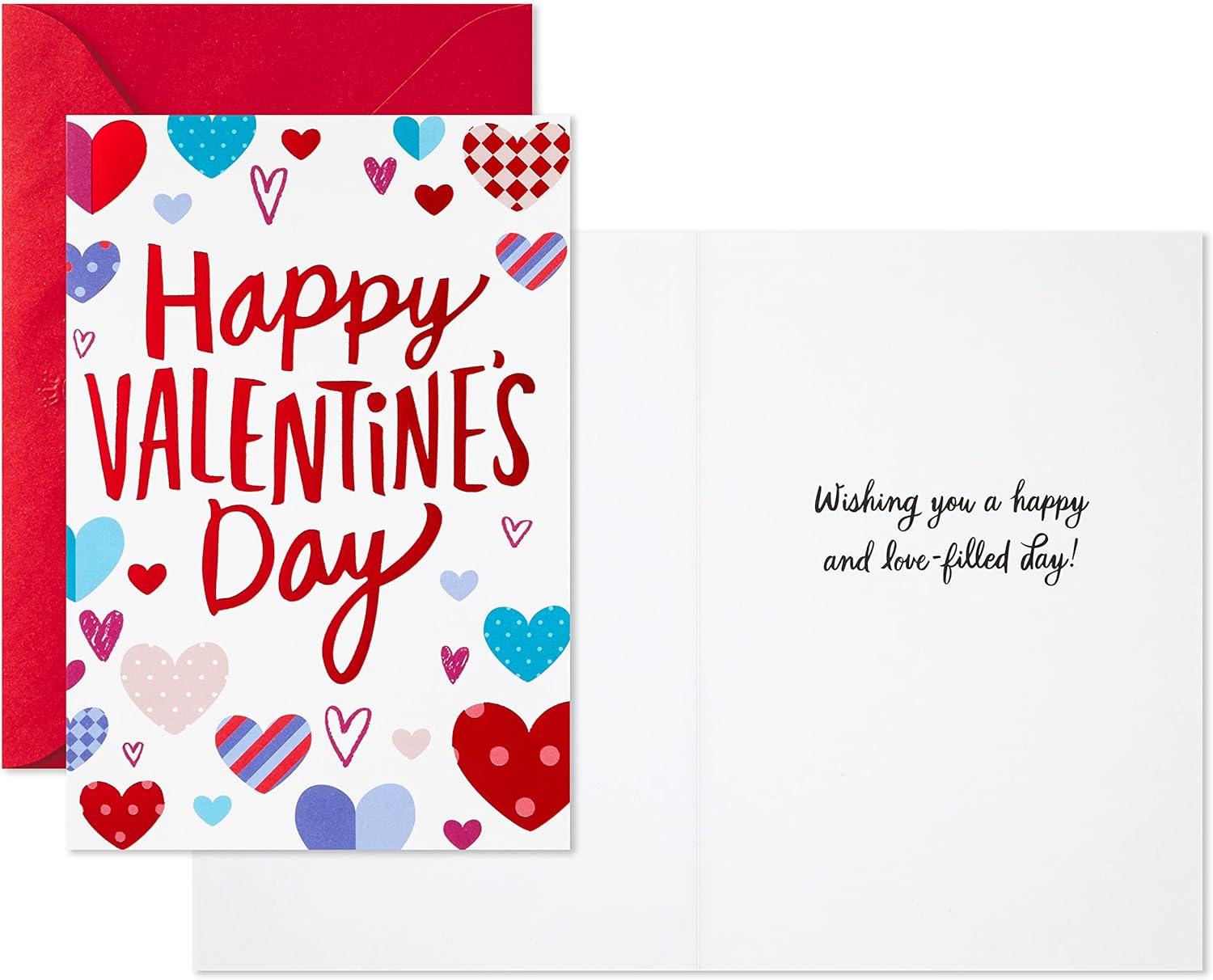 image:imageHallmark Valentines Day Cards Happy Heart Day Pack of 6 Cards with EnvelopesPatterned Hearts
