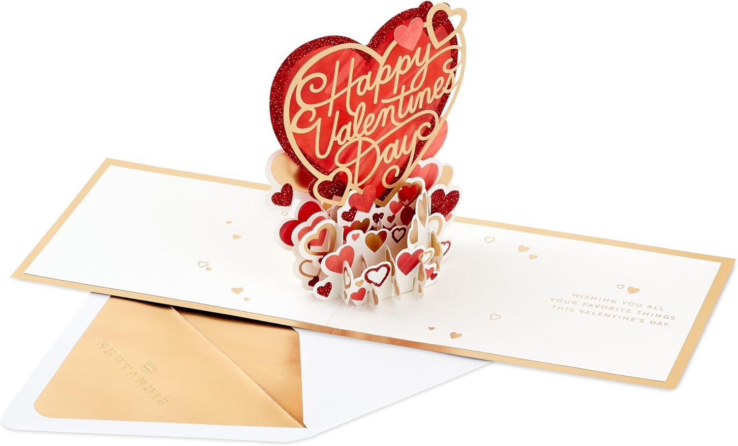 image:imageHallmark Valentines Day Pop Up Card Happy Heart Day Signature Paper Wonder 3D Card for Friend Spouse SiblingHappy Heart Day