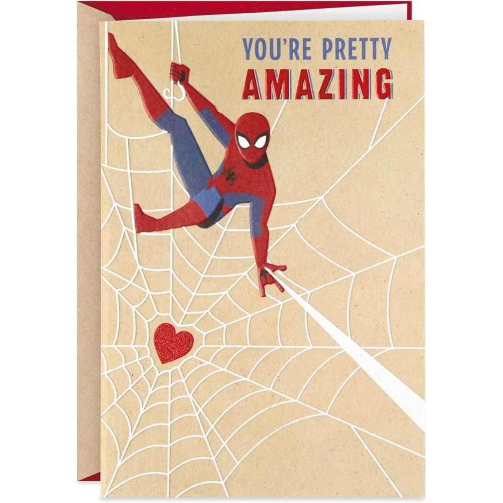 image:imageHallmark Valentines Day Card for Husband Three Gold Hearts 0699VFE7622SpiderMan Sticking With Me