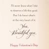 Hallmark 729VFE1191 Valentines Day Card for Wife or Girlfriend (Beautiful You)(Wife  Beautiful You)