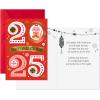 Hallmark Chinese New Year Card 2026 (Lunar New Year Card with Ornament) Watercolor Horse(2025 Year of the Snake)