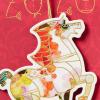 Hallmark Chinese New Year Card 2026 (Lunar New Year Card with Ornament) Watercolor Horse(2026 Year of the Horse)