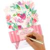 Hallmark Valentine’s Day Pop Up Card (Happy Heart Day) Signature Paper Wonder 3D Card for Friend, Spouse, Sibling(Butterflies & Flowers Birthday)