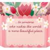 Hallmark Valentine’s Day Pop Up Card (Happy Heart Day) Signature Paper Wonder 3D Card for Friend, Spouse, Sibling(Butterflies & Flowers Birthday)