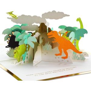 Hallmark Dinosaur Valentine’s Day Cards for Kids with Pop Up Mailbox for Classroom Exchange (1 Box, 32 Cards, 1 Teacher Card, 33 Envelopes,)(Dinosaur Birthday)