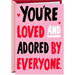 Hallmark Shoebox Funny Valentines Day Card (Loved & Adored Like a Puppy) for Teens, Friend, Spouse, Boyfriend, Girlfriend(Valentine’s Day)