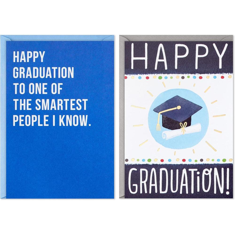 image:imageHallmark Shoebox Funny Graduation Cards Smartest People I Know Run the World 2 Cards with EnvelopesGraduation Smart and Funny